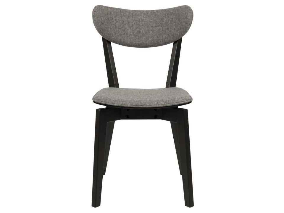 Krzesło Roxby tapicerowane szare/czarne - ACTONA
